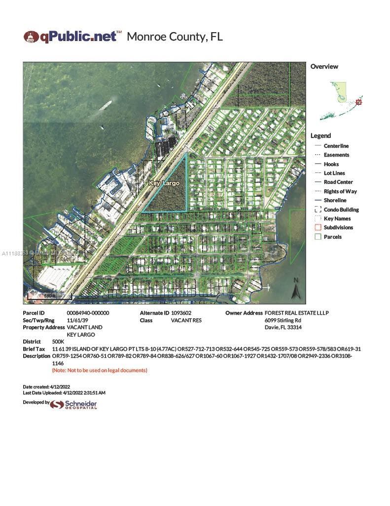 Key Largo, FL, 33037