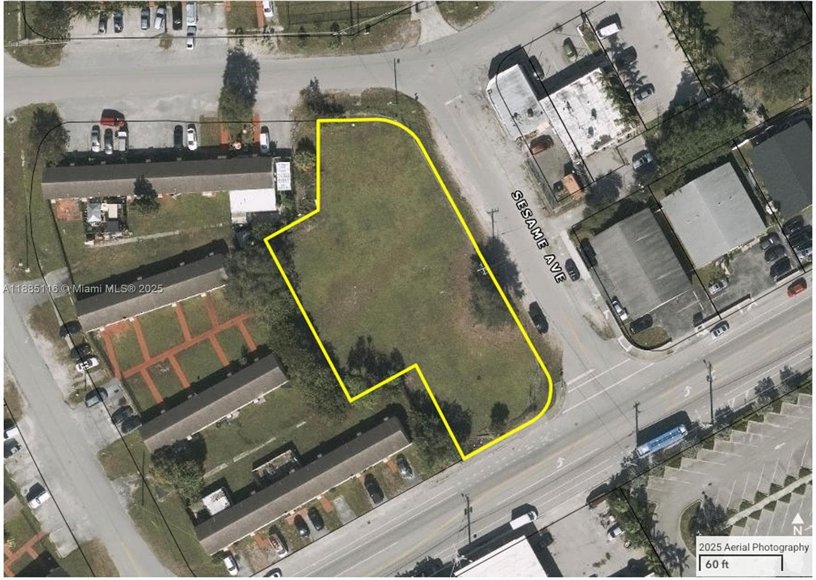 Aerial Lot Line View