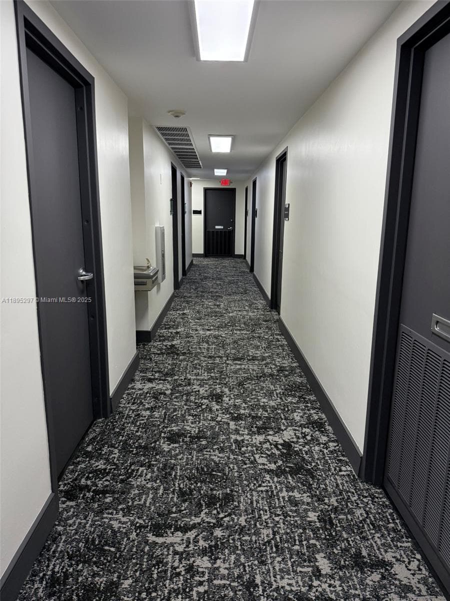 Recently remodeled corridors
