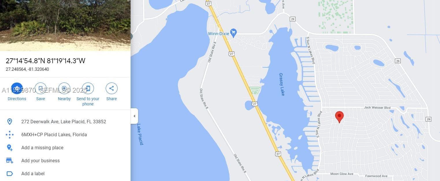 272 DEERWALK AVE, Lake Placid FL 33852