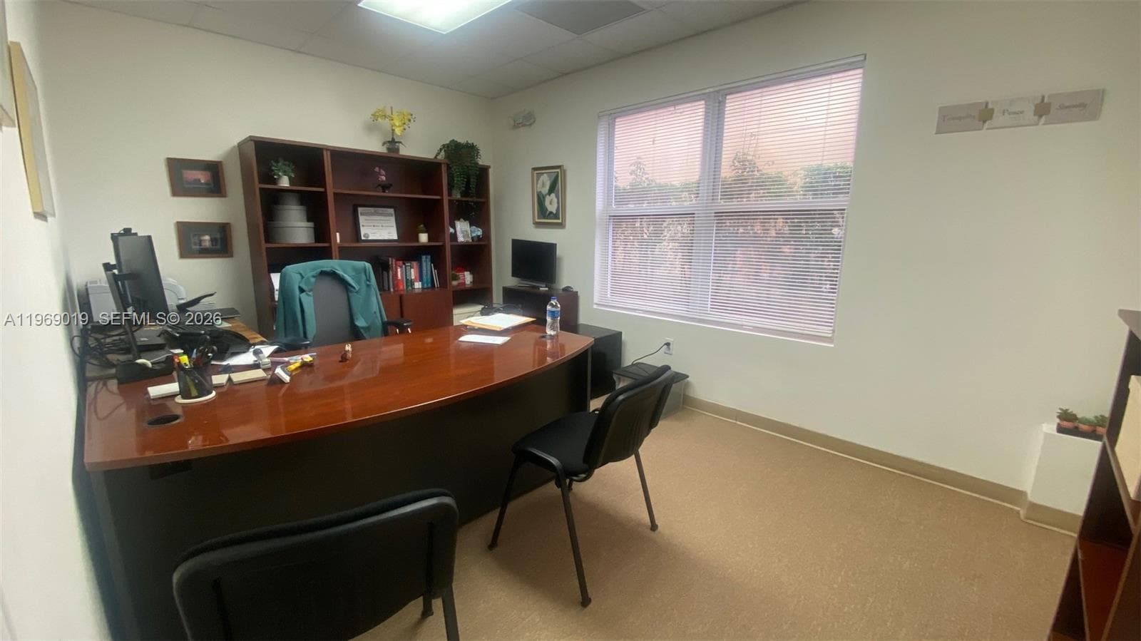 private office with window