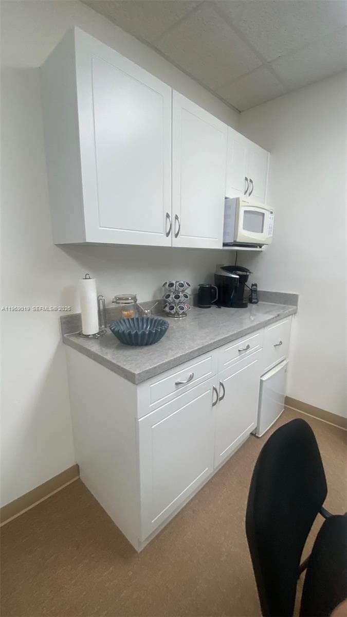 built-in kitchenette coffee nook
