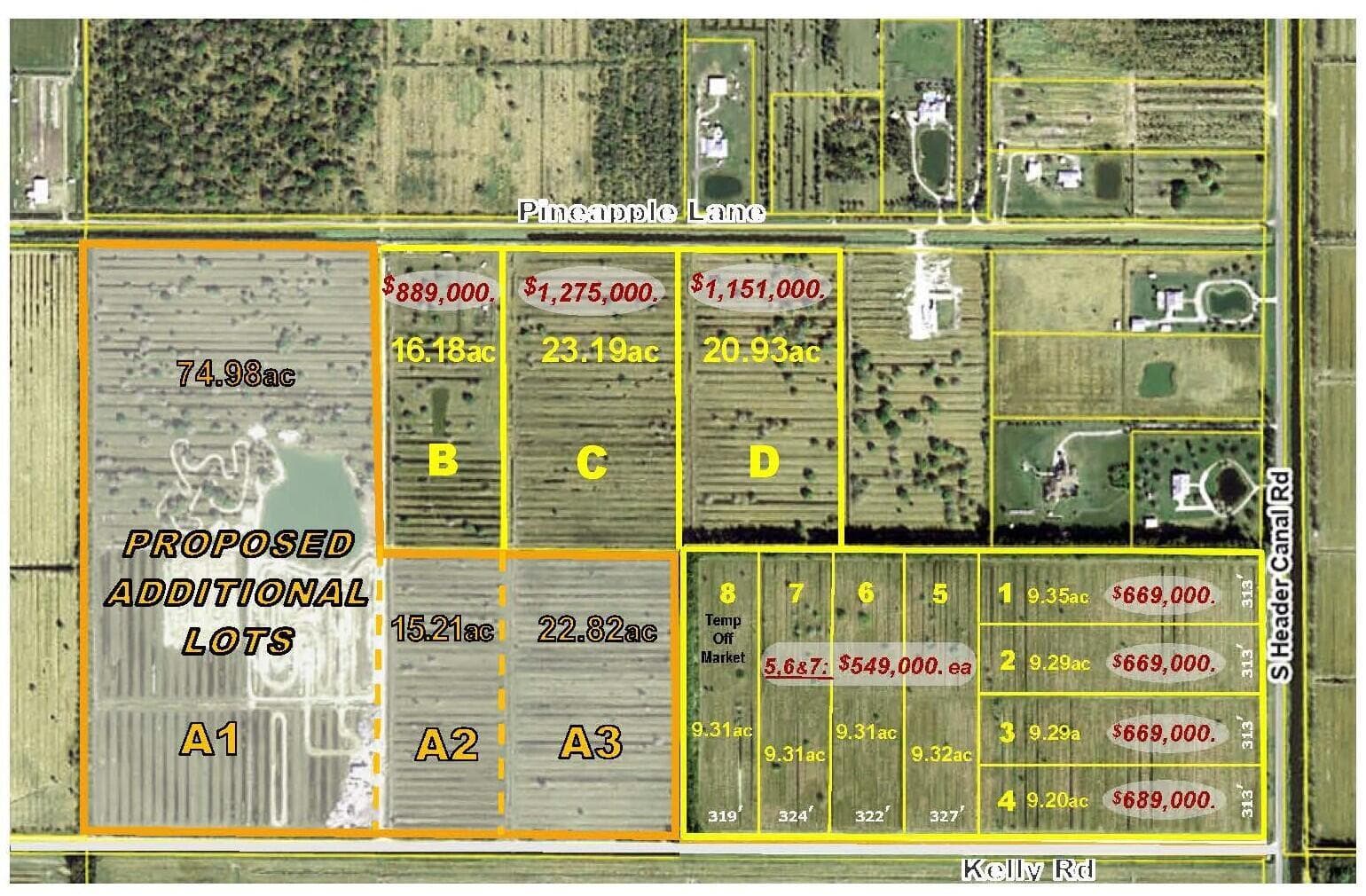 Aerial, ALL lots w prices