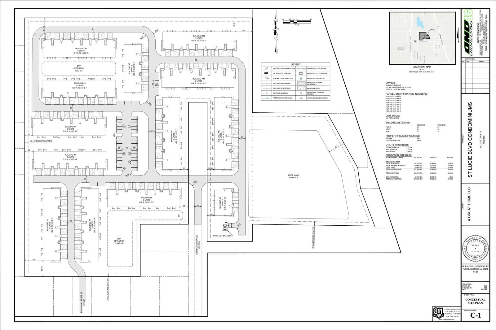 St Lucie Blvd Condos Conceptual Site Pla