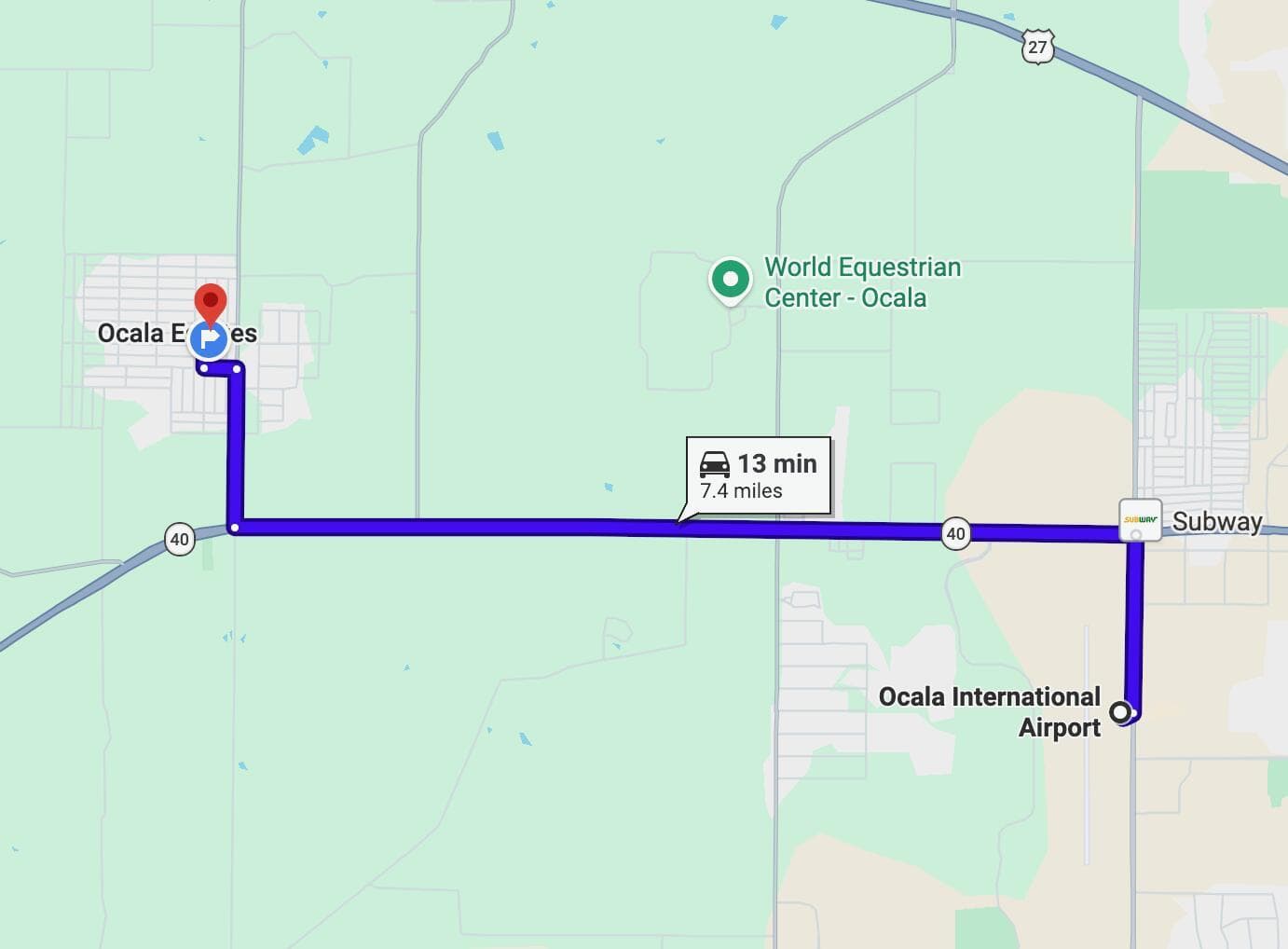 13 min from Ocala International Airport.