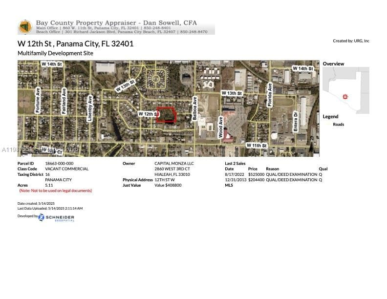 W 12th St, Panama City FL 320401