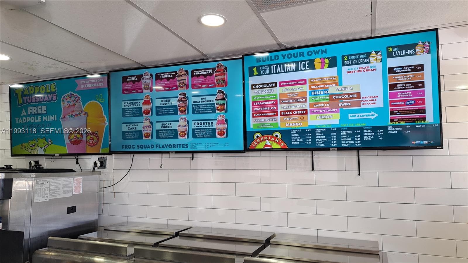 STATE OF THE ART MENUS AND EQUIPMENT