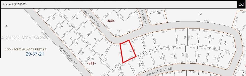 1906 Sandia Rd SE, Palm Bay FL 32909