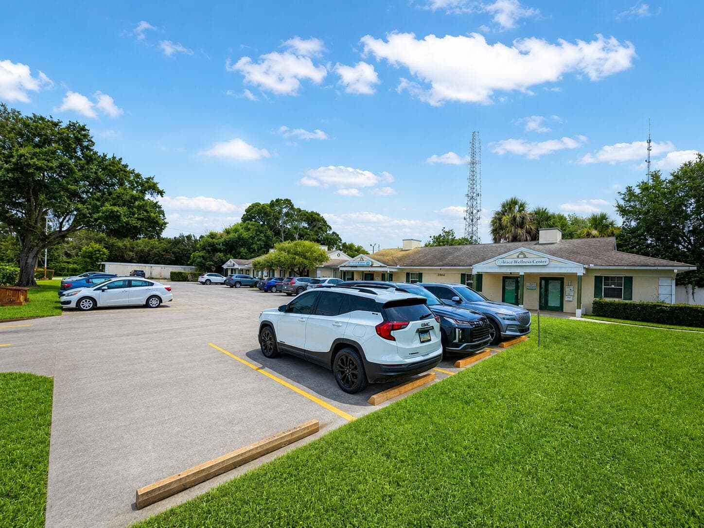 Outside parking lot