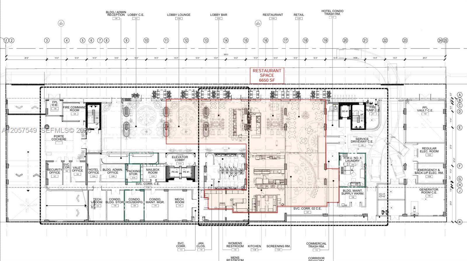 First floor area 6850 SqF