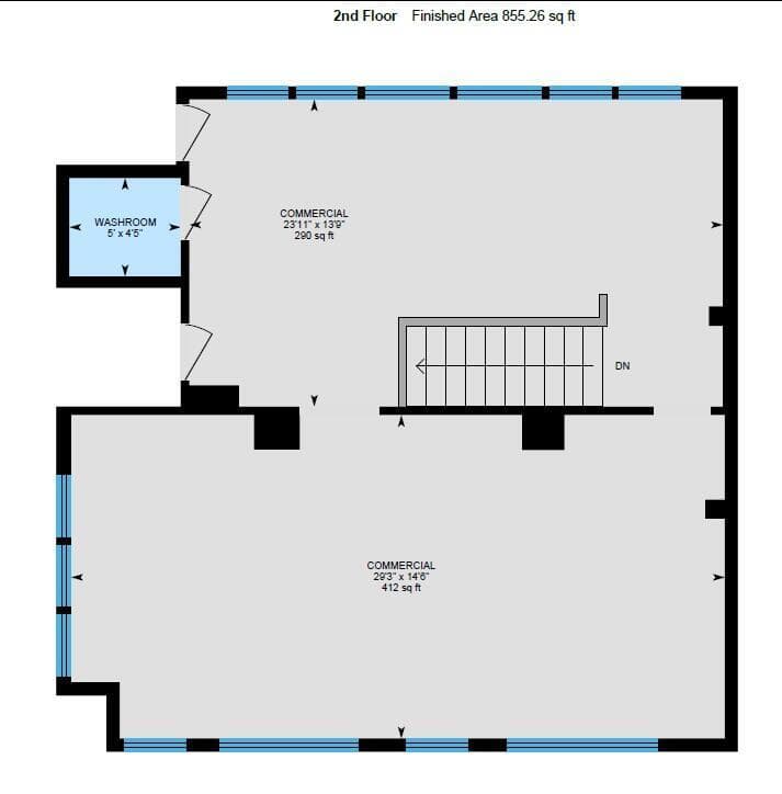 2 SECOND FLOOR 855.26 SF