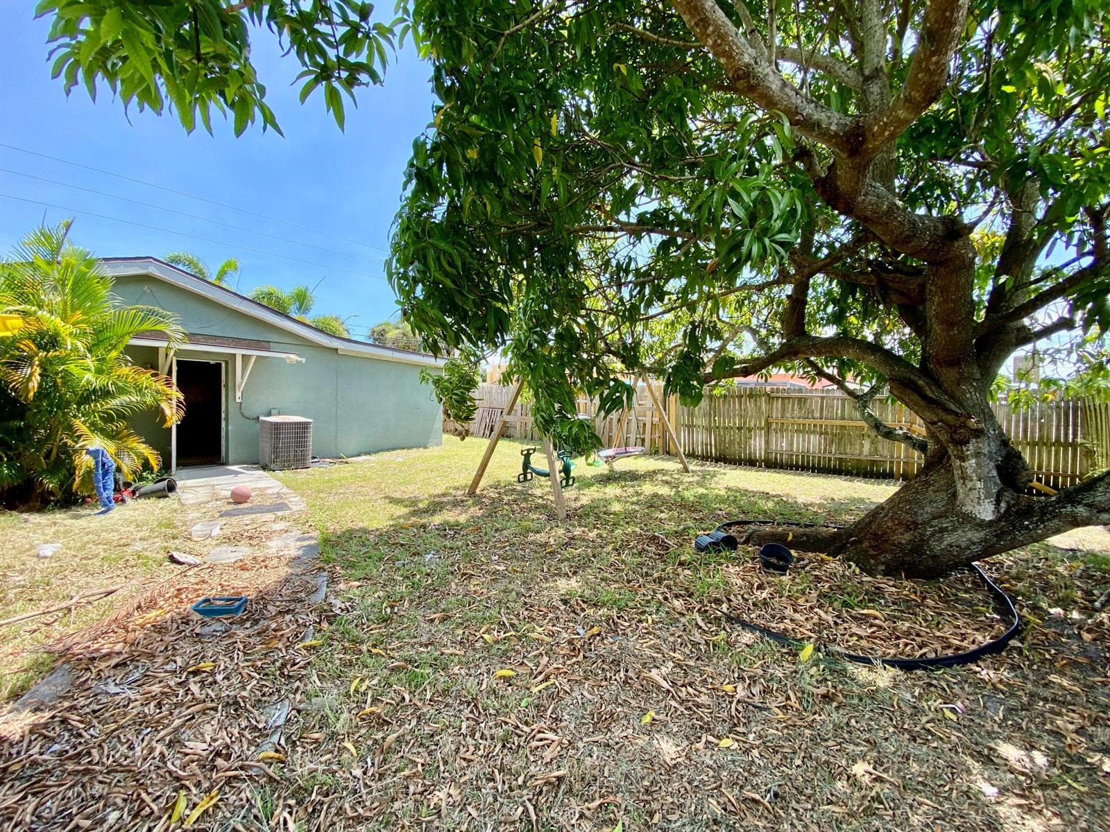 Rear Fenced Yard