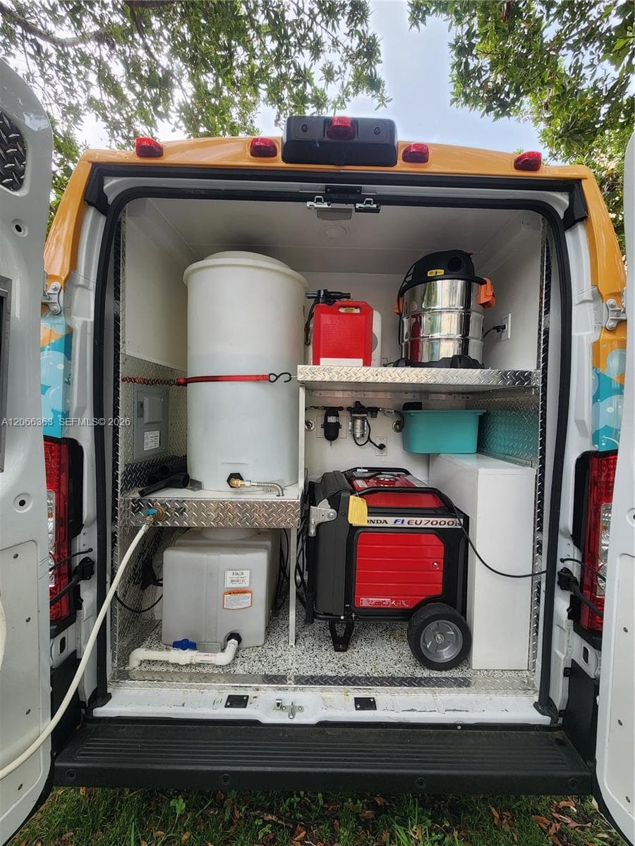 van and equipment