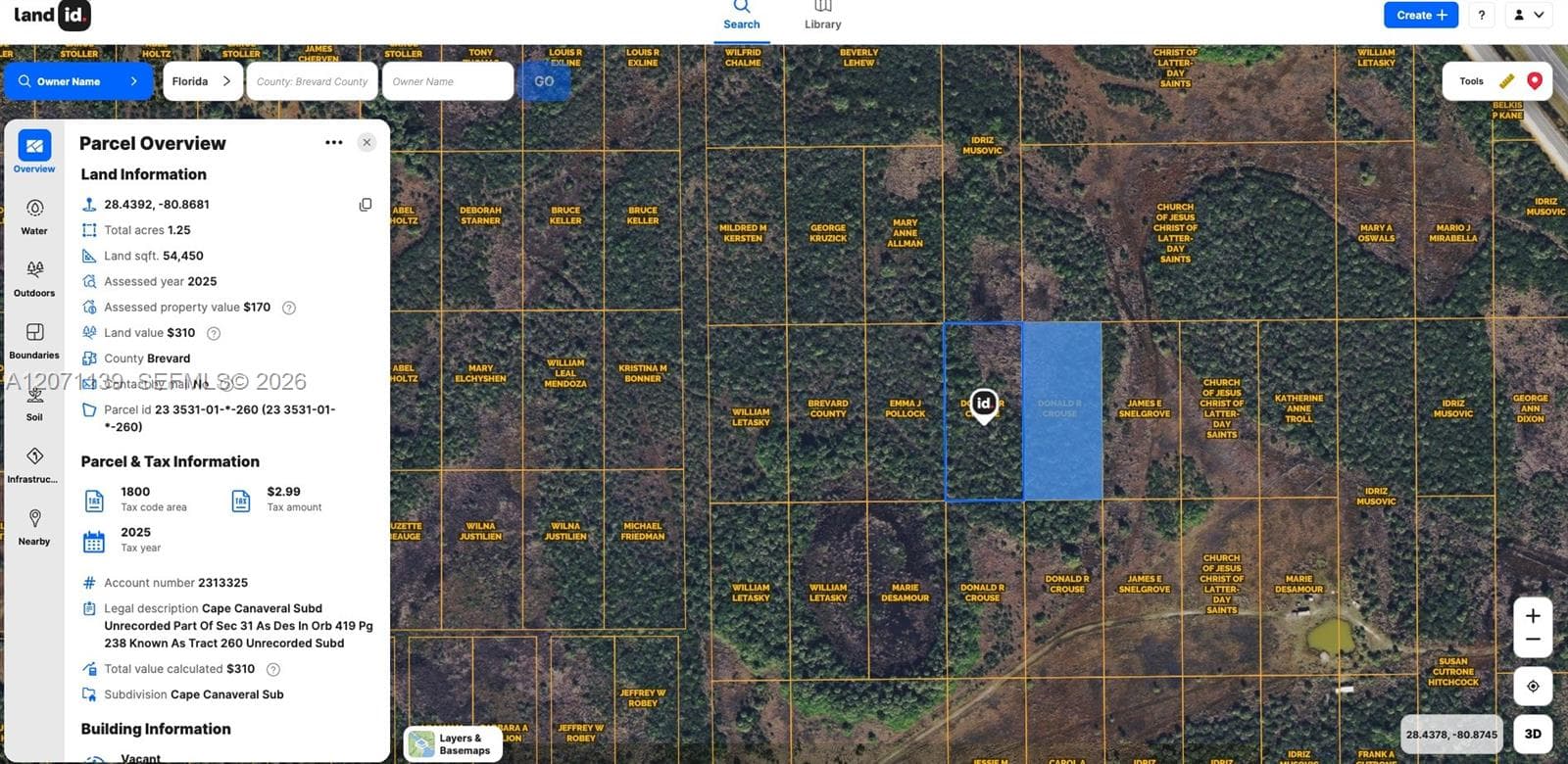 1 Unknown, Cocoa FL 32926