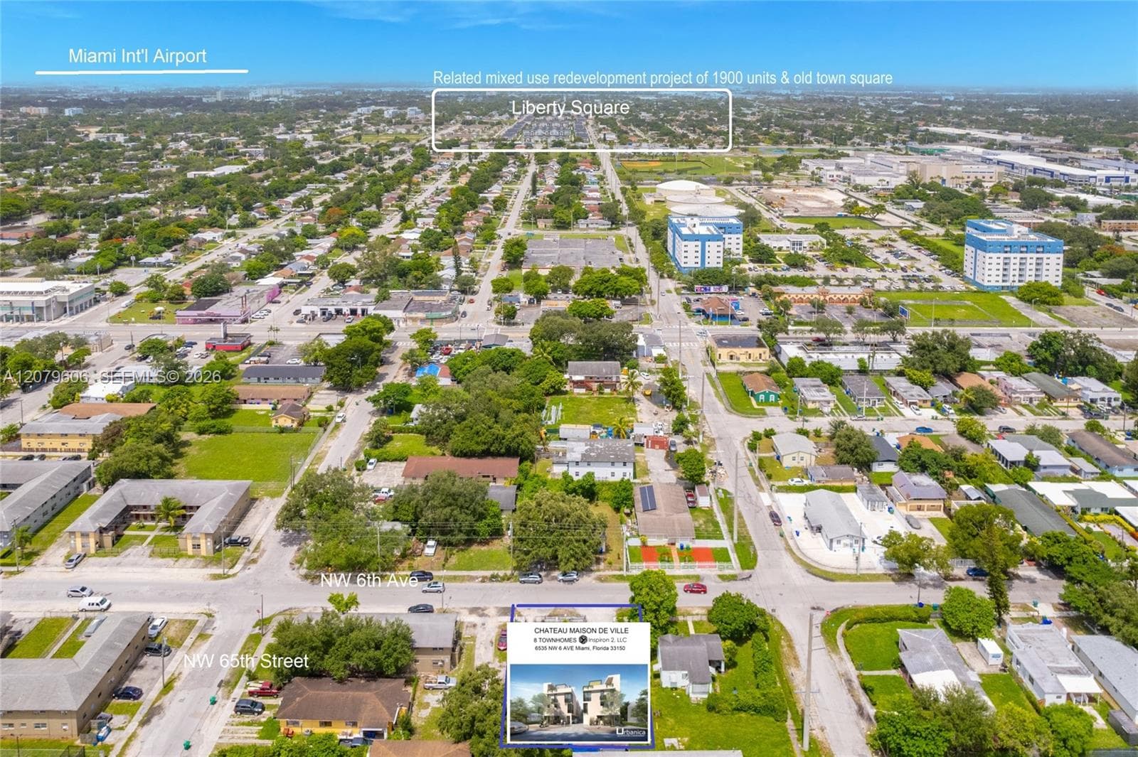 Surrounded by development to the West as well.  Urban Infill Development Opportunity.