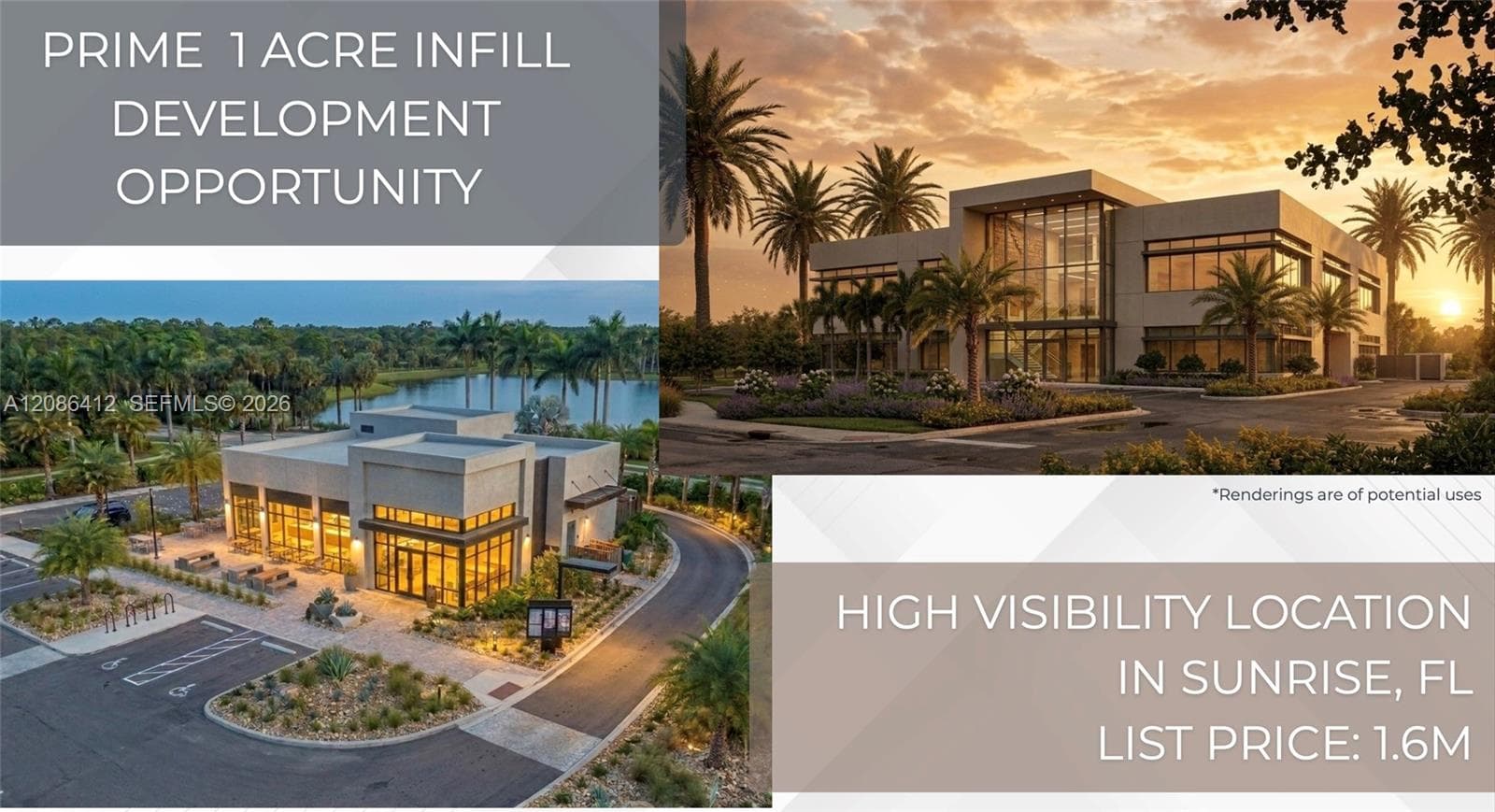 Potential uses allowed per Zoning