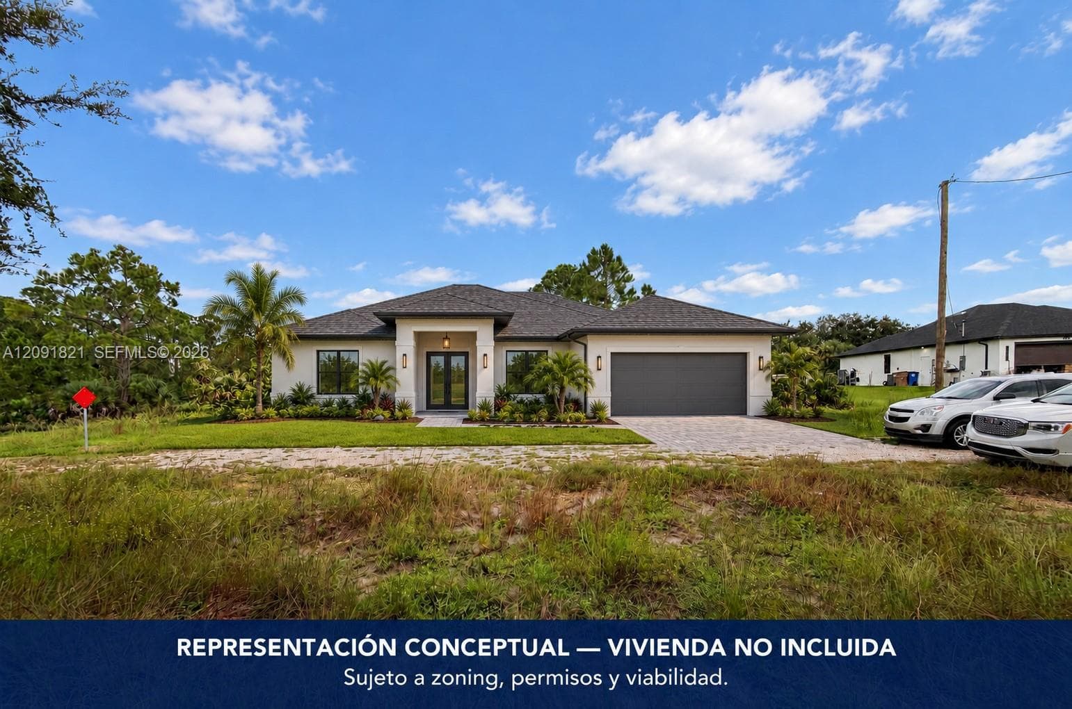 Lote vacante de medio Acre (Representacion Conceptual- Vivienda no incluida)