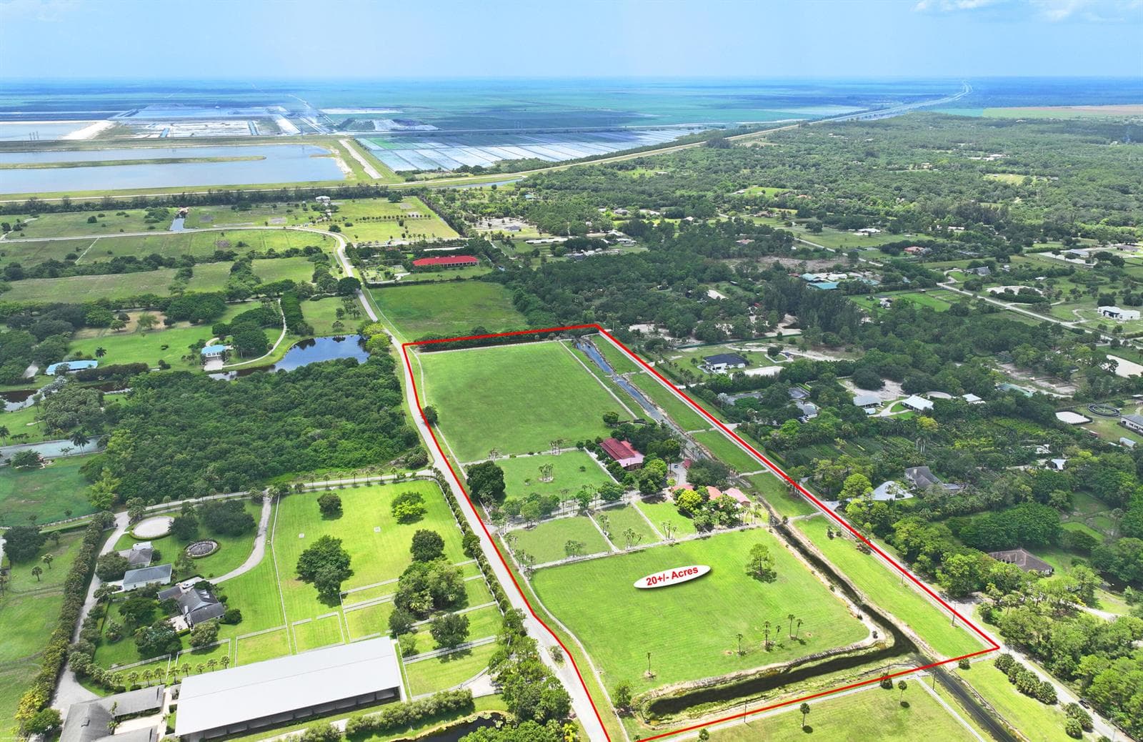 Aerial of 20+ Acres