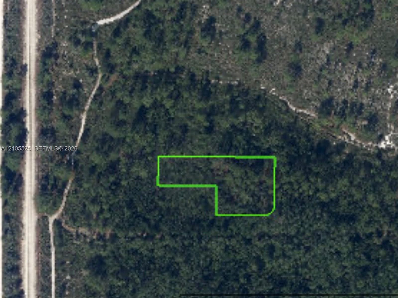 Aerial Survey Map. Representing the boundaries and topographical footprint of the property