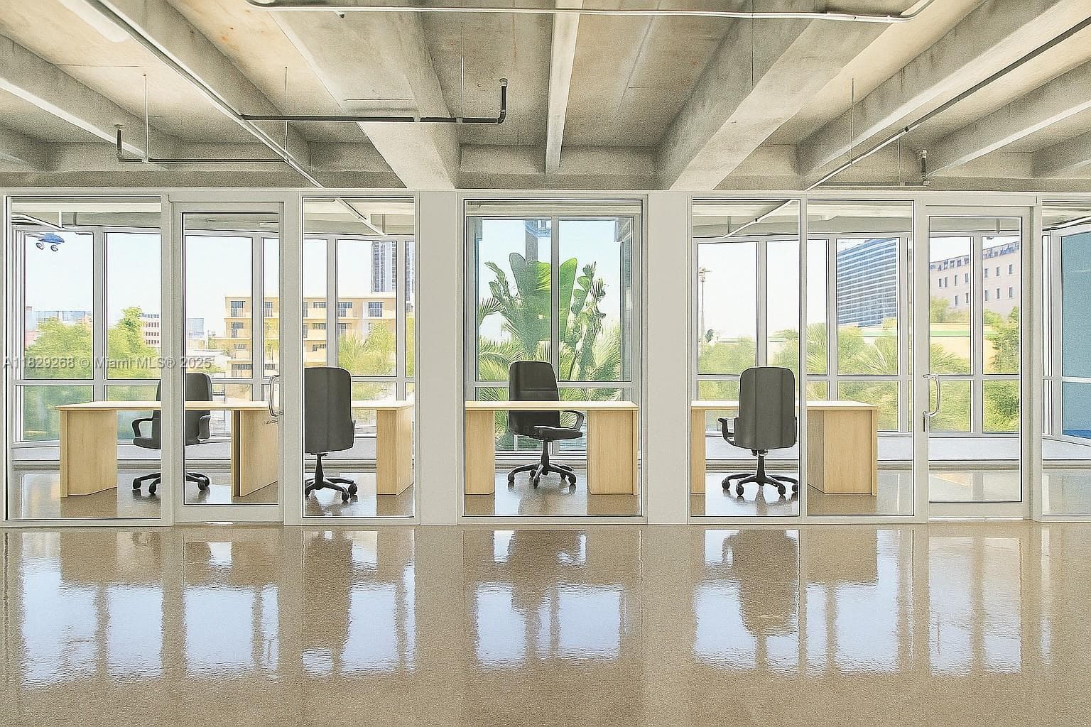 Imagined rendered finishes for office