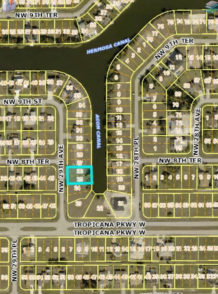 Map aerial view