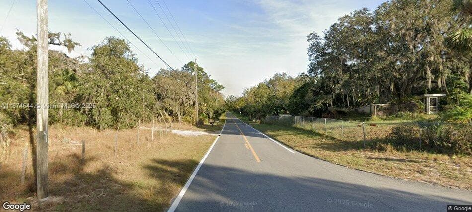View of Adair Road.