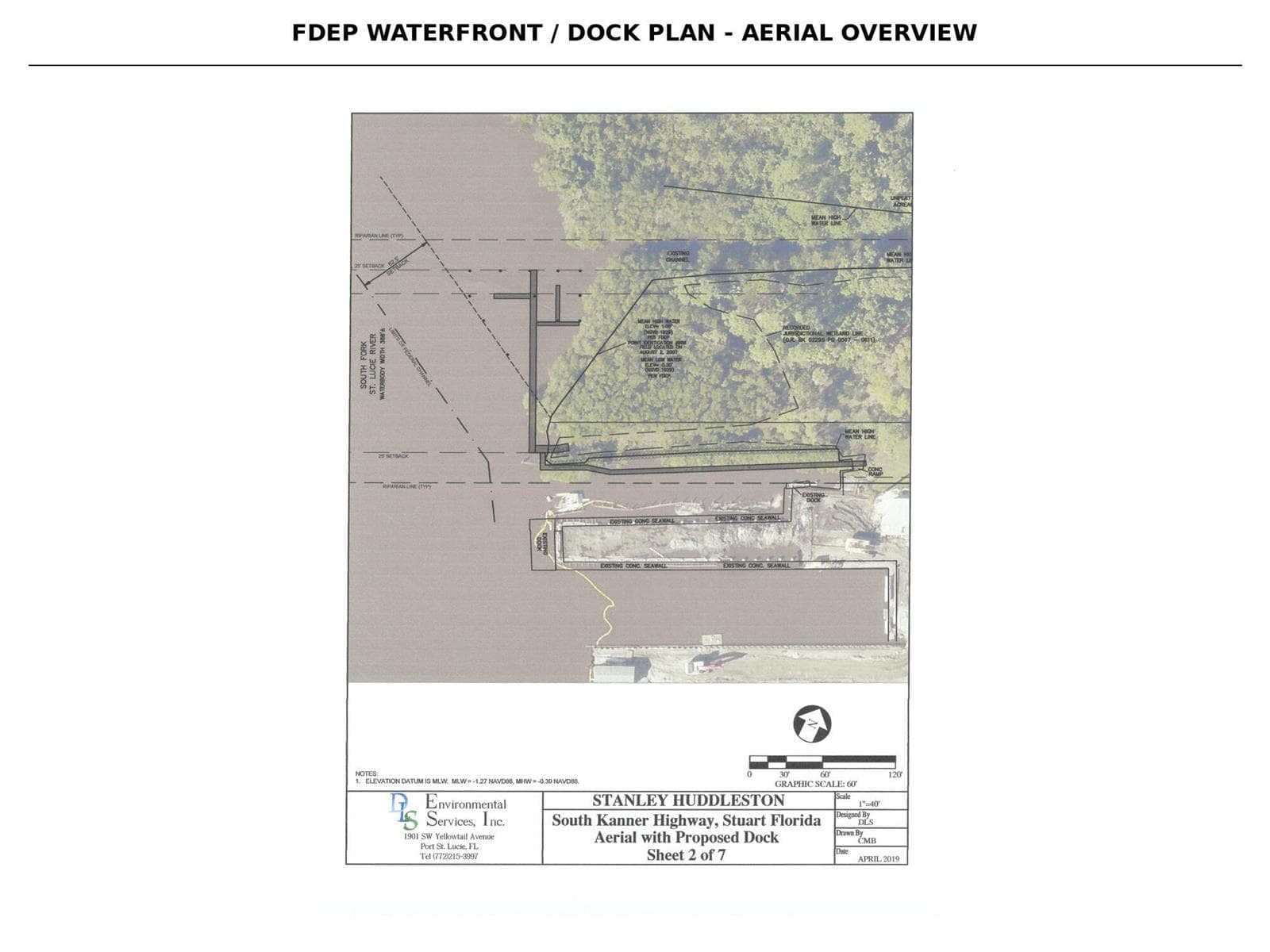 FDEP Waterfront Dock Plan Aerial