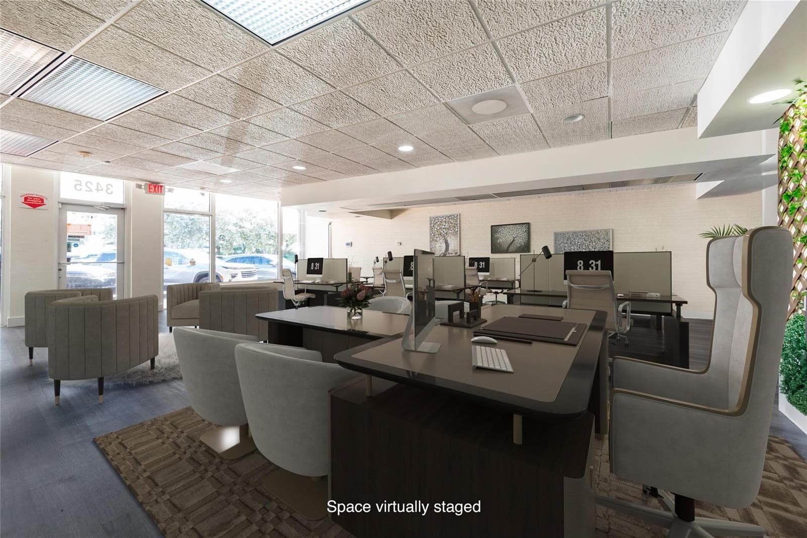 Space virtually staged