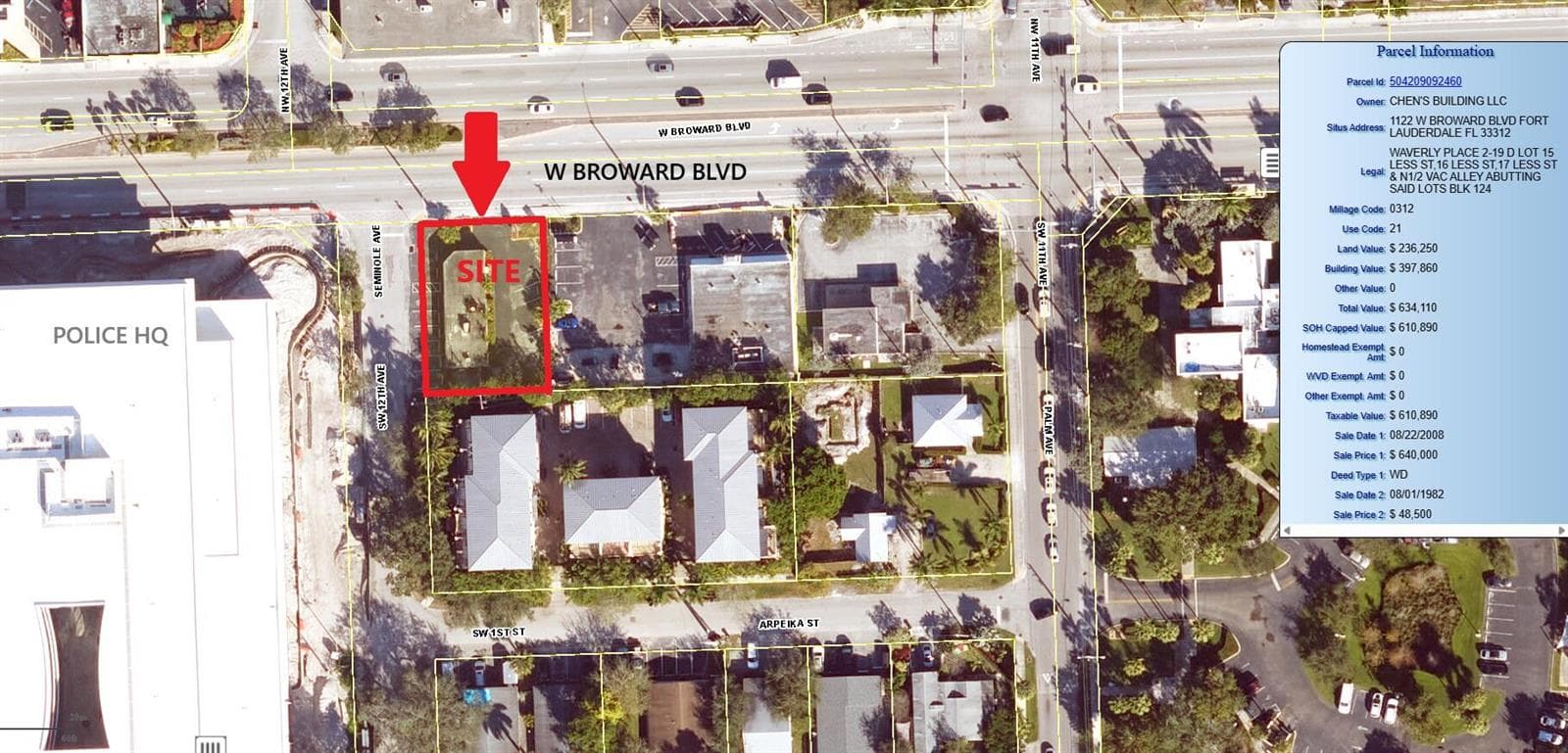 1122 W Broward Blvd_BCPA_Map