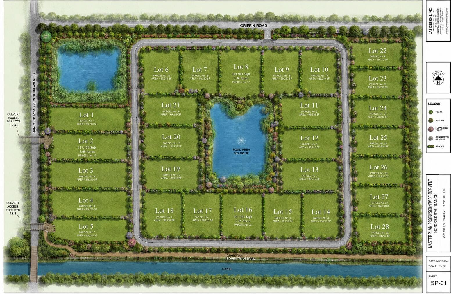 83 ACRES - 28 LOTS - RENDERING