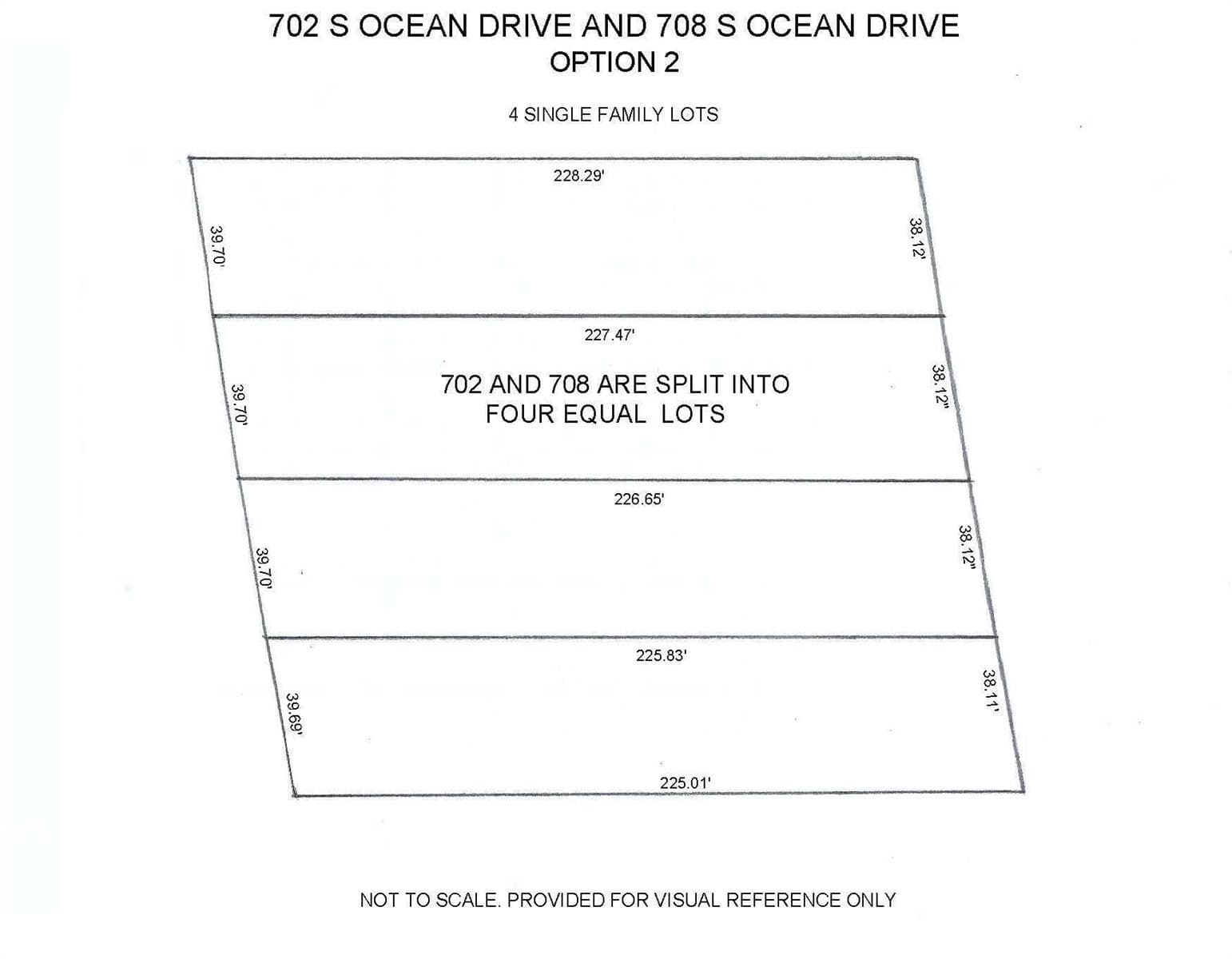 Lot Lines for 4 Lots