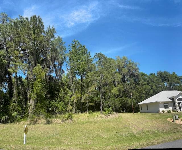 A shot showing the property beside it.