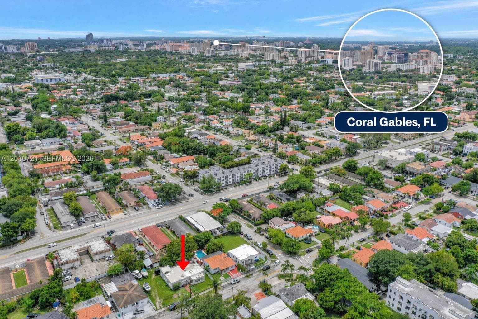 Proximity to Coral Gables