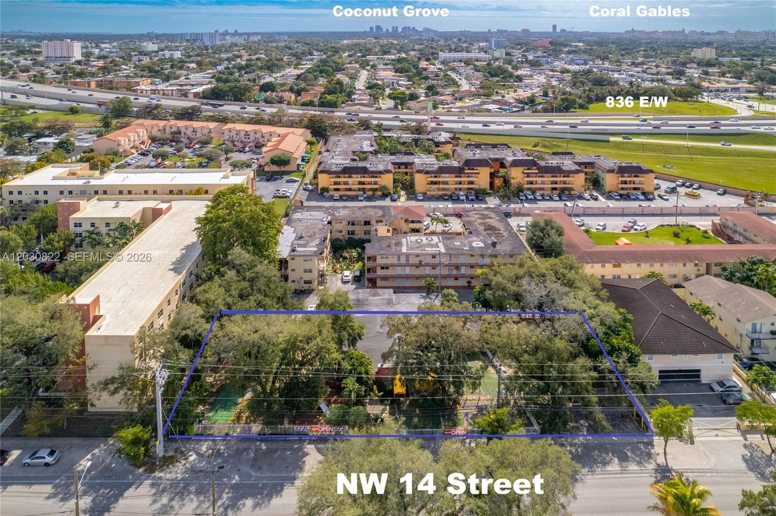 Easy access to I-836 East & West off either NW17th or 27th Ave as well as to Gables & Grove.