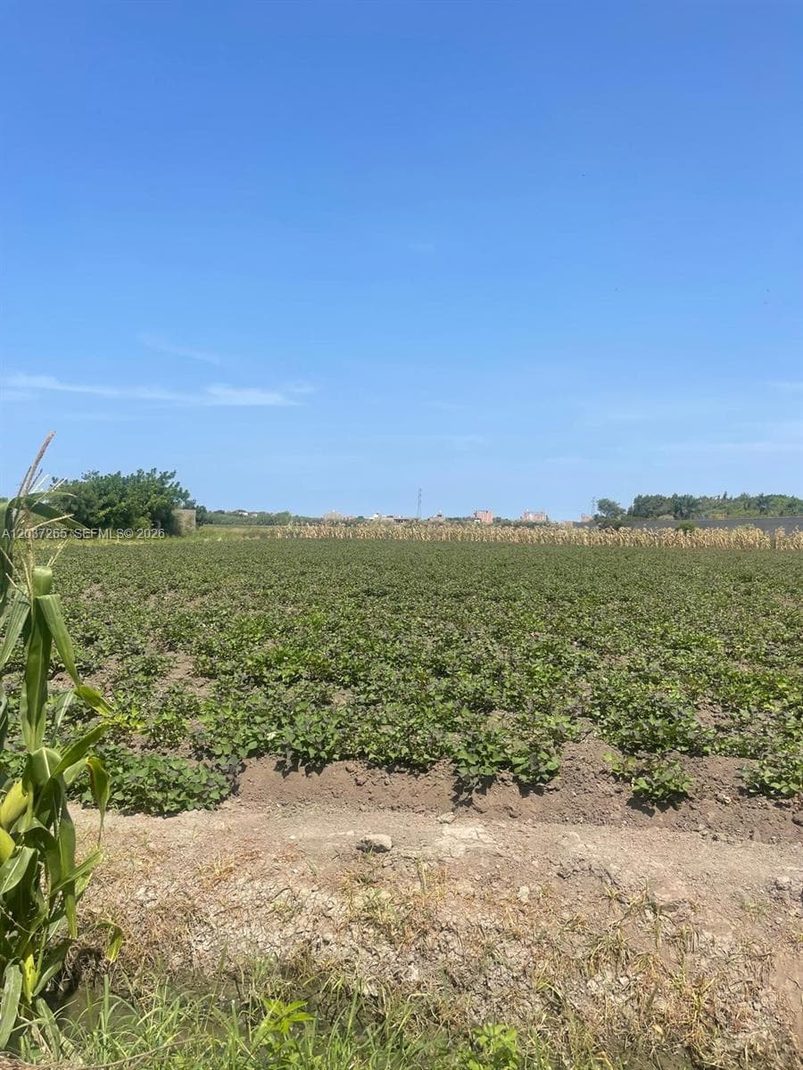 Lote utilizado parcialmente y temporalmente por agricultores.