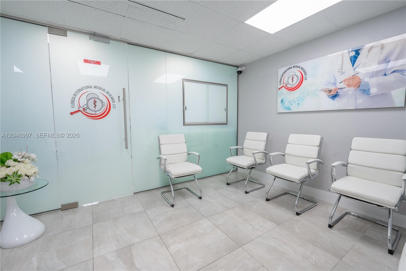 Spacious waiting room