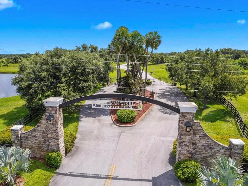 Arial of Gated Entrance