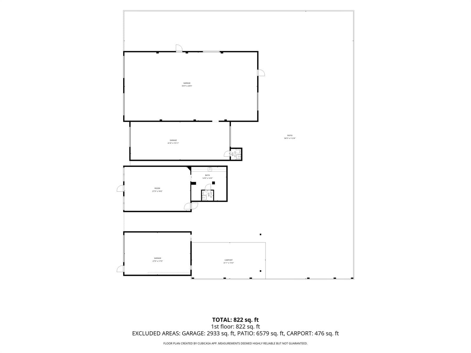 2D Floor Plan for 225 North Dixie Highwa
