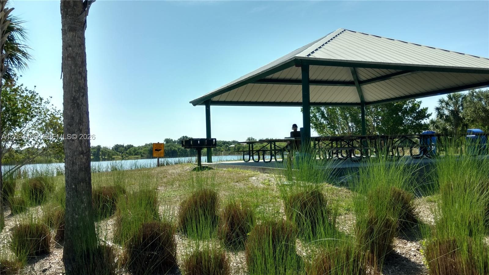 Pavilion at South Gulf Cove Park. Lovely place to sit and relax by the water just a short mile drive or take a bike ride!