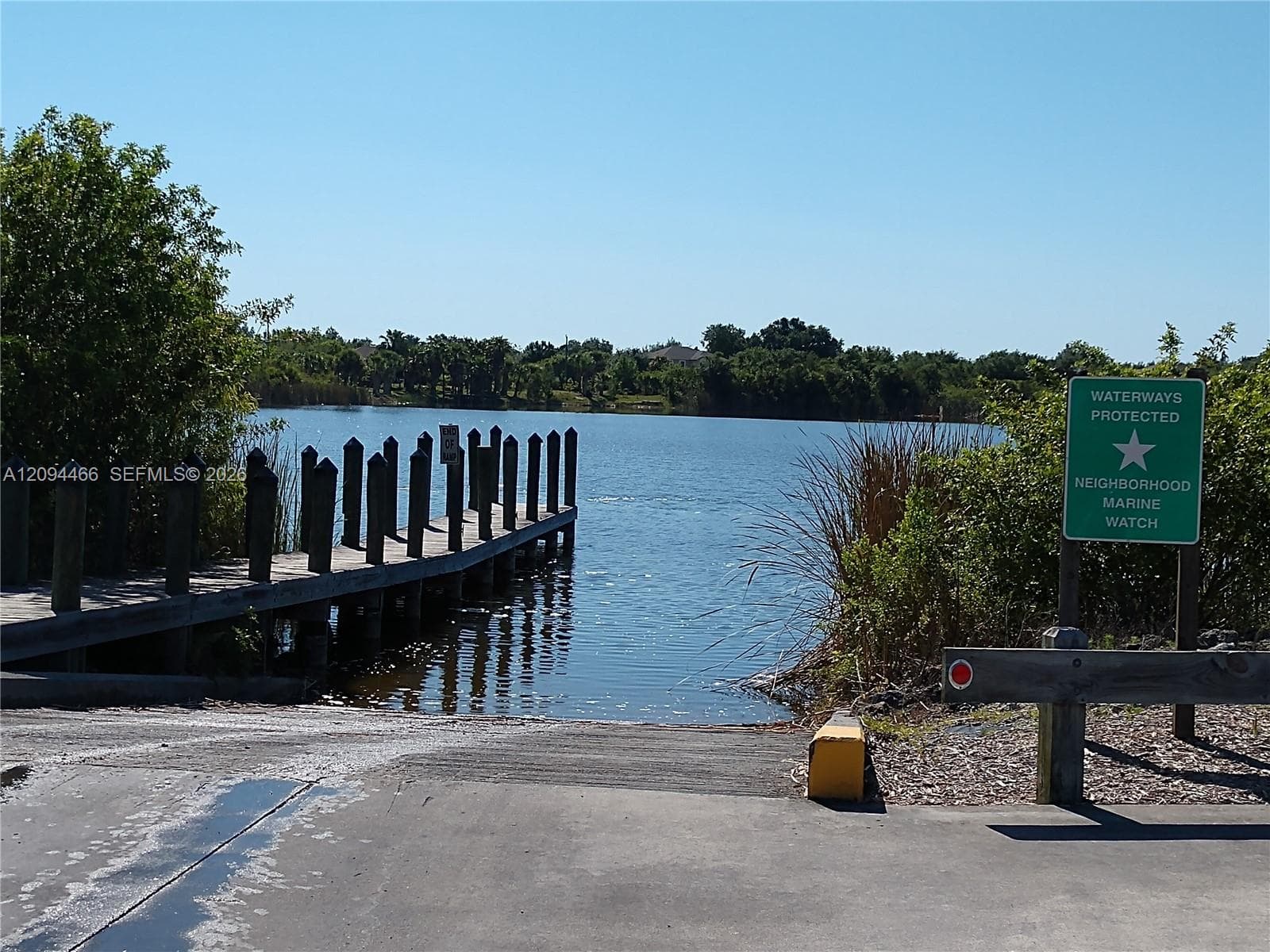 Boat ramp at South Gulf Cove Park just a short 4 mile drive