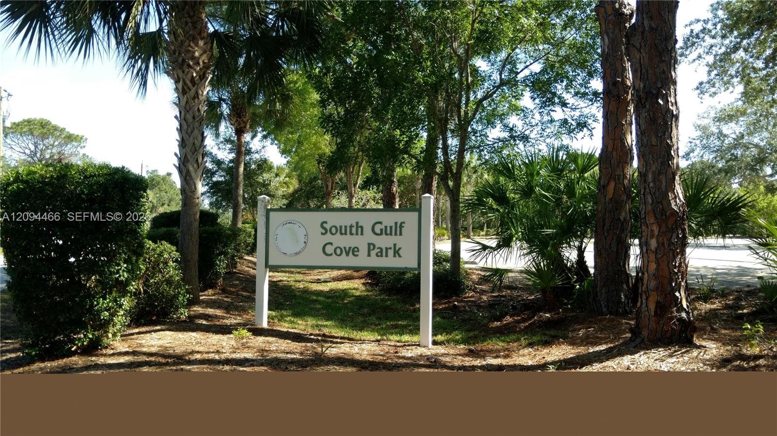 Entrance to South Gulf Cove Park