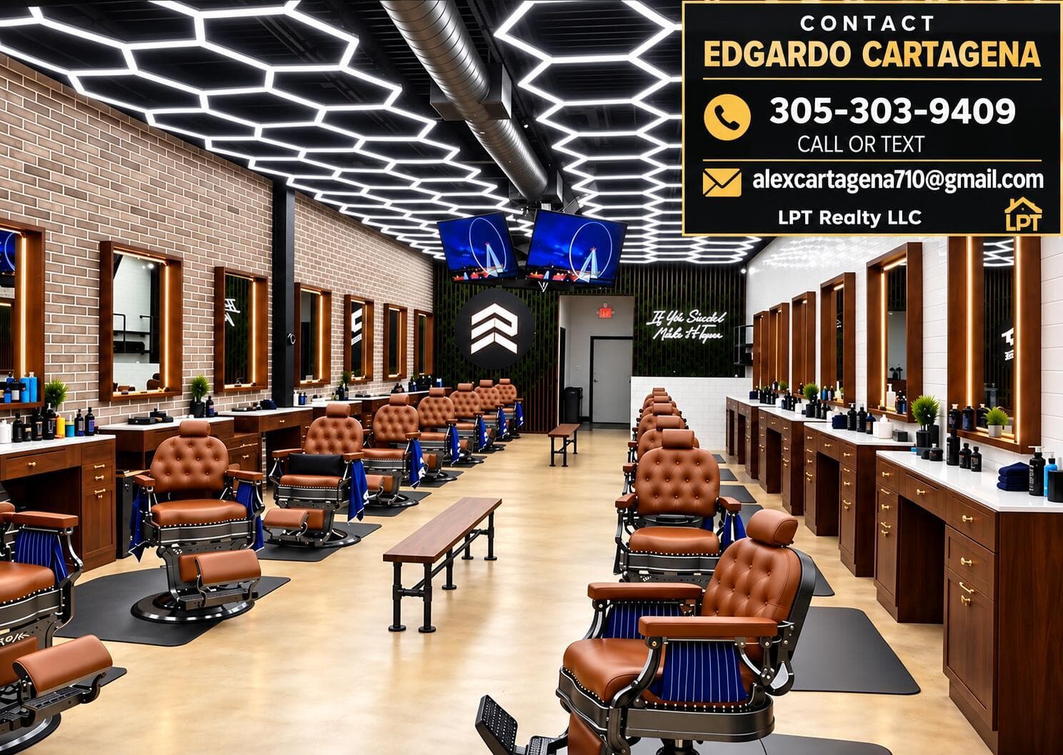 Modern Barbershop Contact Showcase